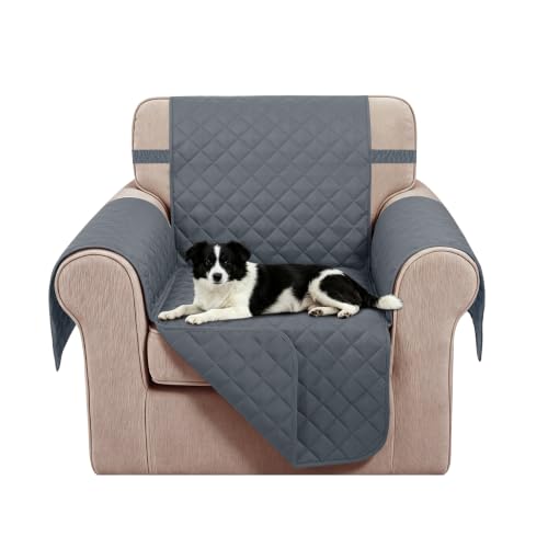 Reversible Recliner Chair Covers (Dark Blue/Dark Blue / 23'' Chair)