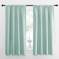 Kitchen Curtains (Aqua / 34"W x 45"L (Pack of 2))
