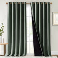 Full Shading Cold Blocking Curtains for Windows (Dark Mallard / 70"W x 95"L (Pack of 2))
