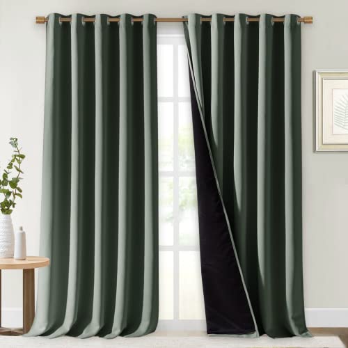 Full Shading Cold Blocking Curtains for Windows (Dark Mallard / 70"W x 95"L (Pack of 2))