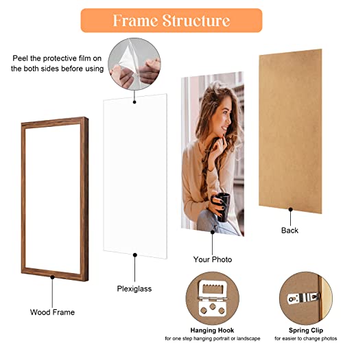 10x15 Wood Frame Brown (Brown / 10x15)