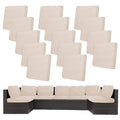 14 Pcs Outdoor Cushion Covers