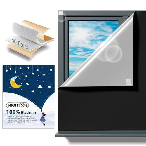 Portable Blackout Curtains 71"×60" (Black / 60"W x 71"L (Pack of 2))