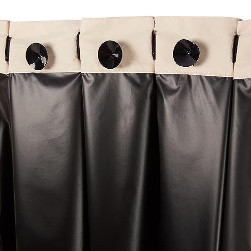 Portable Blackout Curtain Shade with Suction Cups (Beige / 2-Pack)