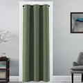 Doorway Curtain Blackout Closet Door Curtain Room Divider Window Treatment Curtain for Bedroom Thermal Insulated Privacy Drape Soundproof Grommet (42"W x 80"L (Pack of 1) / Bronze Green)