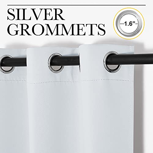Blackout Curtains Panels (Greyish Purple / 66"W x 80"L (Pack of 2))