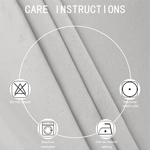 Light Grey Blackout Curtains 42 x 63 Inch Length (Light Grey / 42"W x 63"L (Pack of 2))