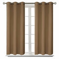 Short Curtains for Small Window 45 Inch Long (Taupe / 38"W x 45"L (Pack of 2))