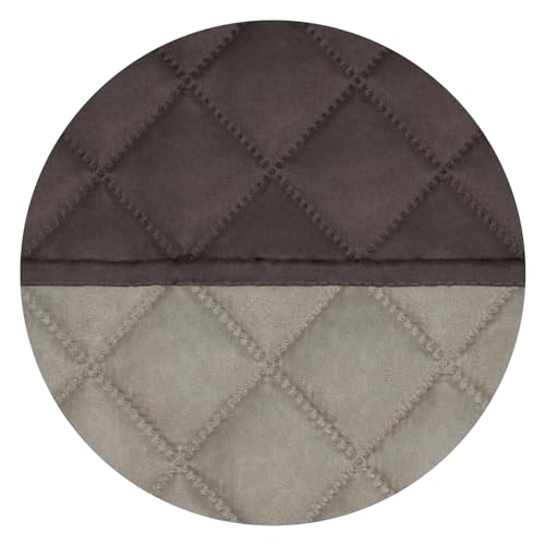 Reversible Quilted Sofa Cover Dog Couch Covers for Sofa (Small-XL / Chocolate/Beige)