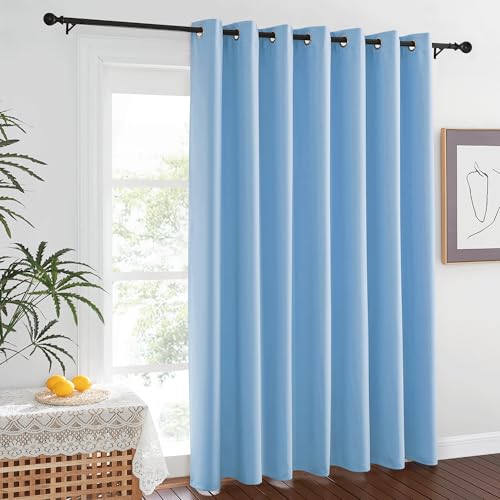 Blue Room Divider Curtains 100 inches Wide Curtains (Blue / 100"W x 84"L (Pack of 1))