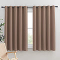 Blackout Window Curtains and Drapes for Kitchen (Cappuccino / 70"W x 63"L (Pack of 2))