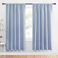 Window Curtains Blackout Drapes (Vintage Blue / 52"W x 72"L (Pack of 2))