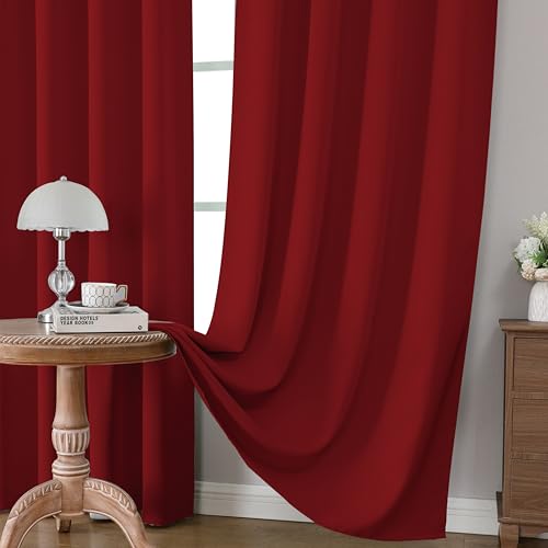 Red Blackout Curtains Customize (Red / Customsize)