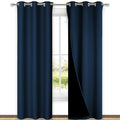 Moroccan Blue Full Shade Curtain Panels (Moroccan Blue / 42"W x 84"L (Pack of 2))