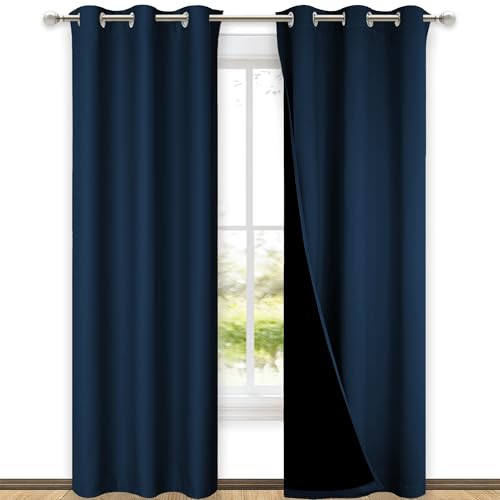 Moroccan Blue Full Shade Curtain Panels (Moroccan Blue / 42"W x 84"L (Pack of 2))