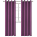 Eggplant Purple Blackout Curtains for Living Room 95 Inch (Eggplant Purple / 52"W x 95"L (Pack of 2))