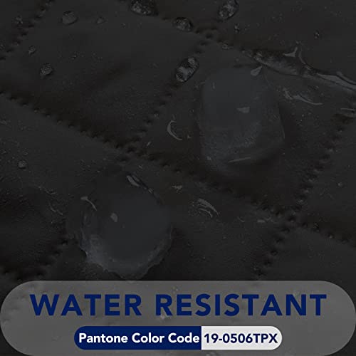 Reversible Quilted Couch Covers for Dogs Sofa Cover 4 Seater 88" (XX-Large / Black/Black)