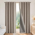 Blackout Curtains for Bedroom (Linen / 37"W x 63"L (Pack of 2))