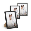 6x8 Black Oak Wooden Frame Set of 3 (Set of 03 / Black Oak / 6x8 in)