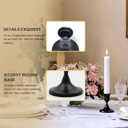 Candlestick Holders (Black / 4PCS)