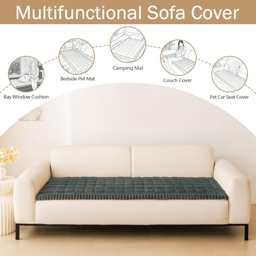 Couch Cover for Dogs (Dark Grey / 27.6"x59")