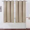 Blackout Curtains 42 x 63 inch (Khaki / 42"W x 63"L (Pack of 2))
