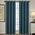 Blackout Curtain for Living Room Thermal Insulated Window Treatment Curtain Extra Long 96 inch Length Energy Saving Solid Grommet Top Blackout Drape (52"W x 96"L (Pack of 1) / Dark Teal)