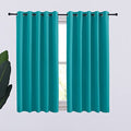 Peacock Teal Thermal Insulated Curtains Blackout Draperies (Peacock Teal / 70"W x 54"L (Pack of 2))
