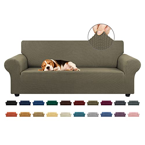 Stretch Couch Covers for Sofa (Khaki / Large)
