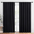 Black Blackout Curtains for Bedroom 70" Wide x 84" Long 2 Panels (Black / 70"W x 84"L (Pack of 2))