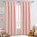 Blackout Curtains for Bedroom 52 x 84 Inch Long Blush Pink 2 Panels (Blush Pink / 52"W x 84"L (Pack of 2))