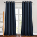 Blackout Curtain Panels 90 (Navy / 46"W x 90"L (Pack of 2))