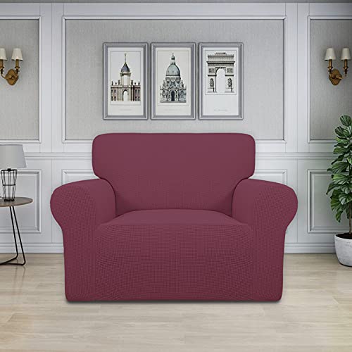 Stretch Oversized Chair Slipcover with Arm Washable ASH Rose (Small-XL Chair / Ash Rose)