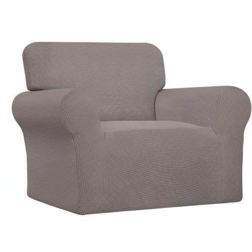 Stretch Oversized Chair Slipcover with Arm Washable Taupe (Small-XL Chair / Taupe)