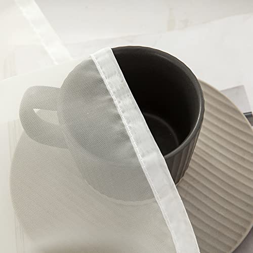 2 Panels Kitchen Tiers Half Window Sheer Curtains 29 X 36 Inch Ivory (Ivory / 29"W x 36"L (Pack of 2))