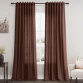 Rustic Brown Linen Curtains 90 Inch Long 2 Panels Set for Bedroom Living Room Linen Textured Window Drapes Semi Sheer Light Filtering Rod Pocket Back Tab Cotton Textured Farmhouse Curtain 52x90 (52"W x 90"L (Pack of 2) / Rustic Brown)