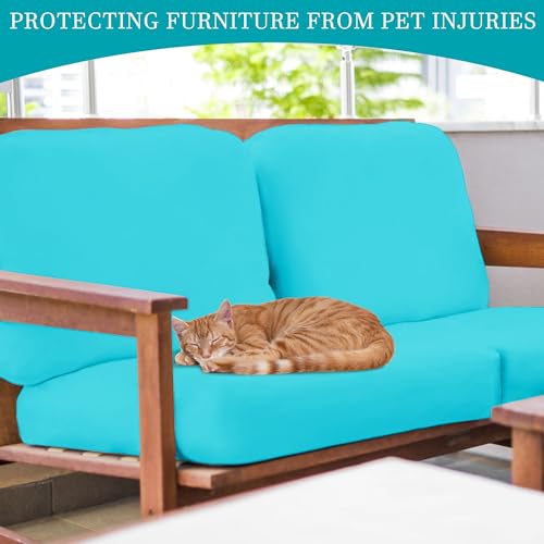 12 Pcs Outdoor Cushion Covers (Sky Blue / 12PCS)