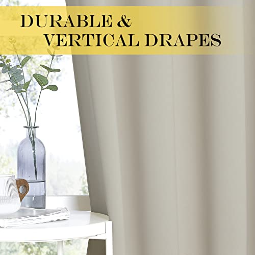Blackout Kitchen Curtains 45 inch Length (Natural / 52"W x 45"L (Pack of 1))