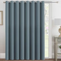 Blackout Patio Curtains 100x84 Inches for Sliding Door Extral Wide Blackout Curtain Panels Thermal Insulated Room Divider (100"W x 84"L (Pack of 1) / Stone Blue)