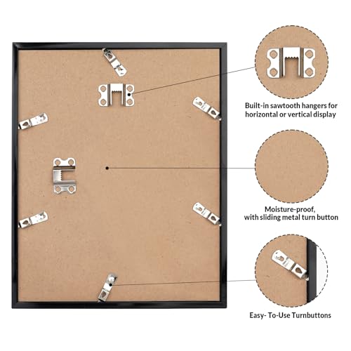 11x14 Picture Frame for Wall Display (Brown / 11x14)