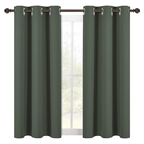 Shack Blackout Curtains 54 inches Long (Dark Mallard / 42"W x 54"L (Pack of 2))