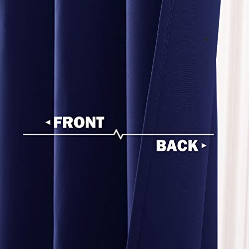 Royal Blue Blackout Kitchen Curtains (Royal Blue / 42"W x 36"L (Pack of 2))