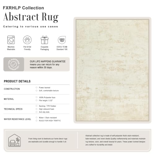 Area Rug Living Room (Beige / 8' x 8' (Square))