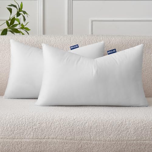 Pillow Insert 12x20 Inch Set of 2 Decorative Throw Pillow Inserts (12x20 Inch)