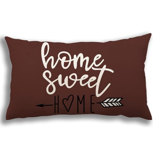 Pillow Covers 12x20 Set of 4 (Coffee / 20" x 12" (Pack of 4))