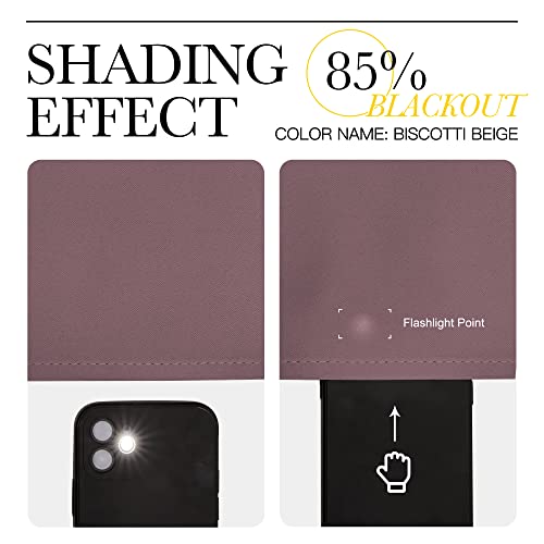 Blackout Curtains for Office 2 Panels 55 x 90 (Dry Rose / 55"W x 90"L (Pack of 2))