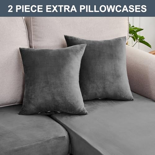 Couch Cover 4 (Grey / 3 Seater + Chaise)