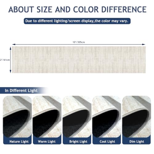 2x10 Runner Rug Non (Beige / 2' x 10' (Runner))