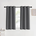 Blackout Curtains & Drapes for Bedroom (Grey / 34"W x 40"L (Pack of 2))
