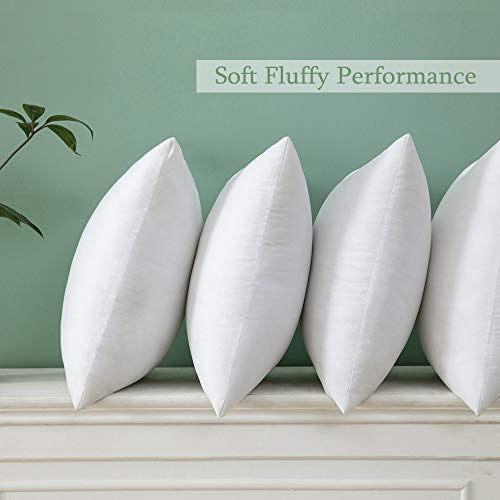16x16 Inch Throw Pillow Insert for Couch Sofa Bed (16x16 Inch)